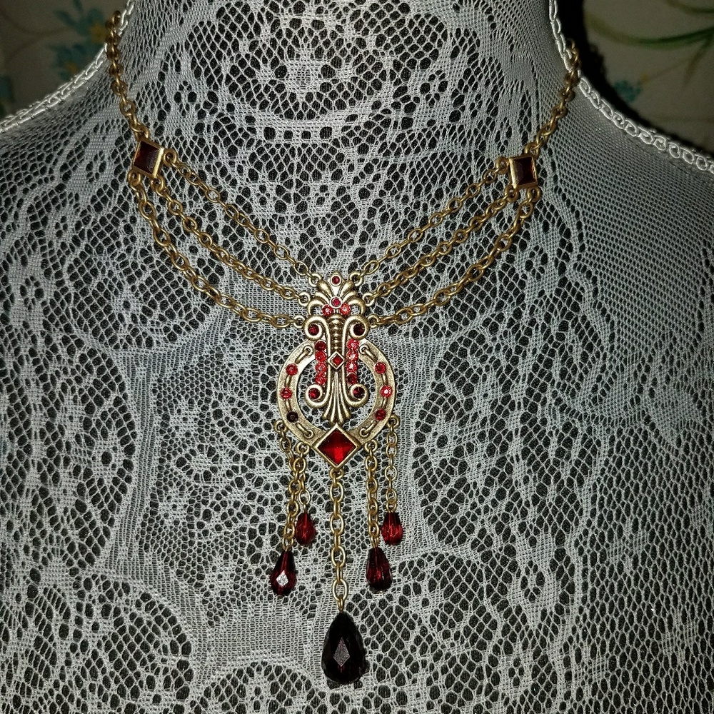 Ruby Statement Necklace - image 5